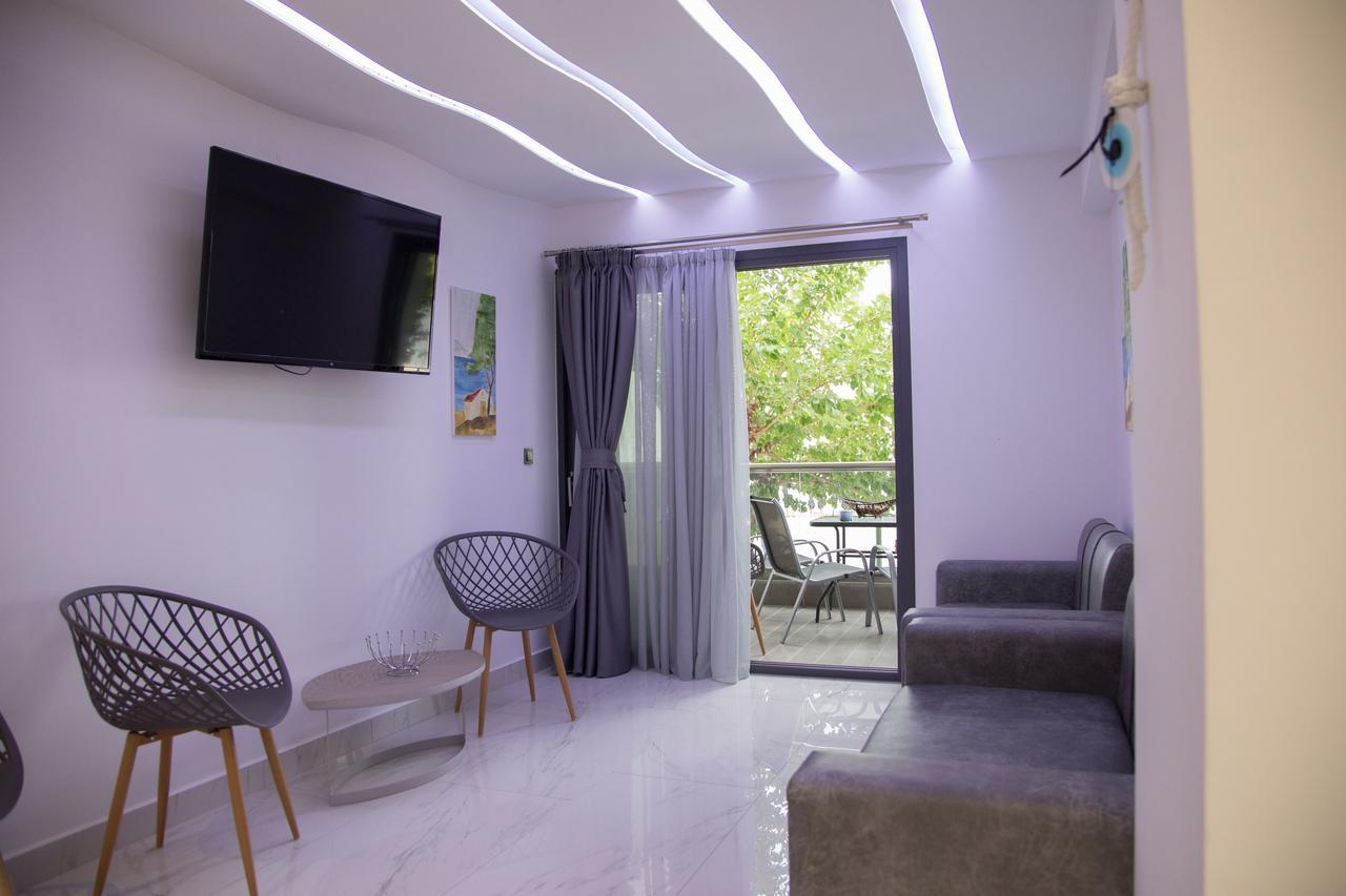 Amalia Rooms Sea View Vrasná Dış mekan fotoğraf